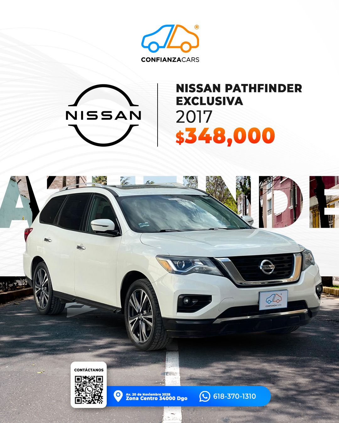 NISSAN PATHFINDER EXCLUSIVE 2017