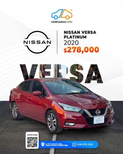 NISSAN VERSA PLATINUM 2020