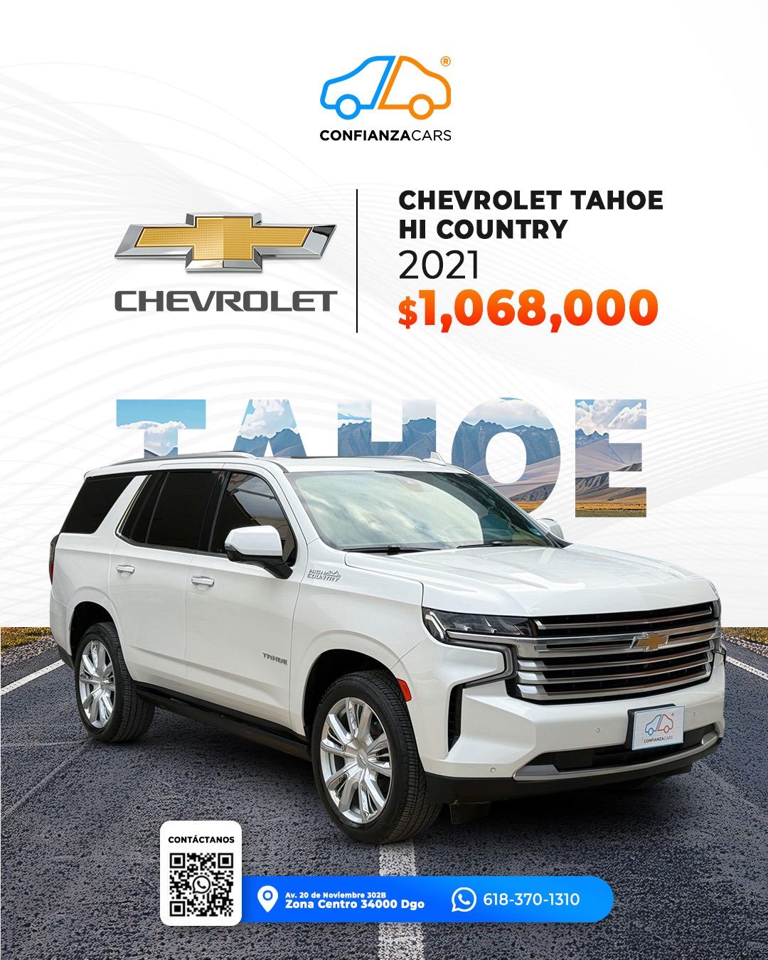 CHEVROLET TAHOE HI COUNTRY 2021