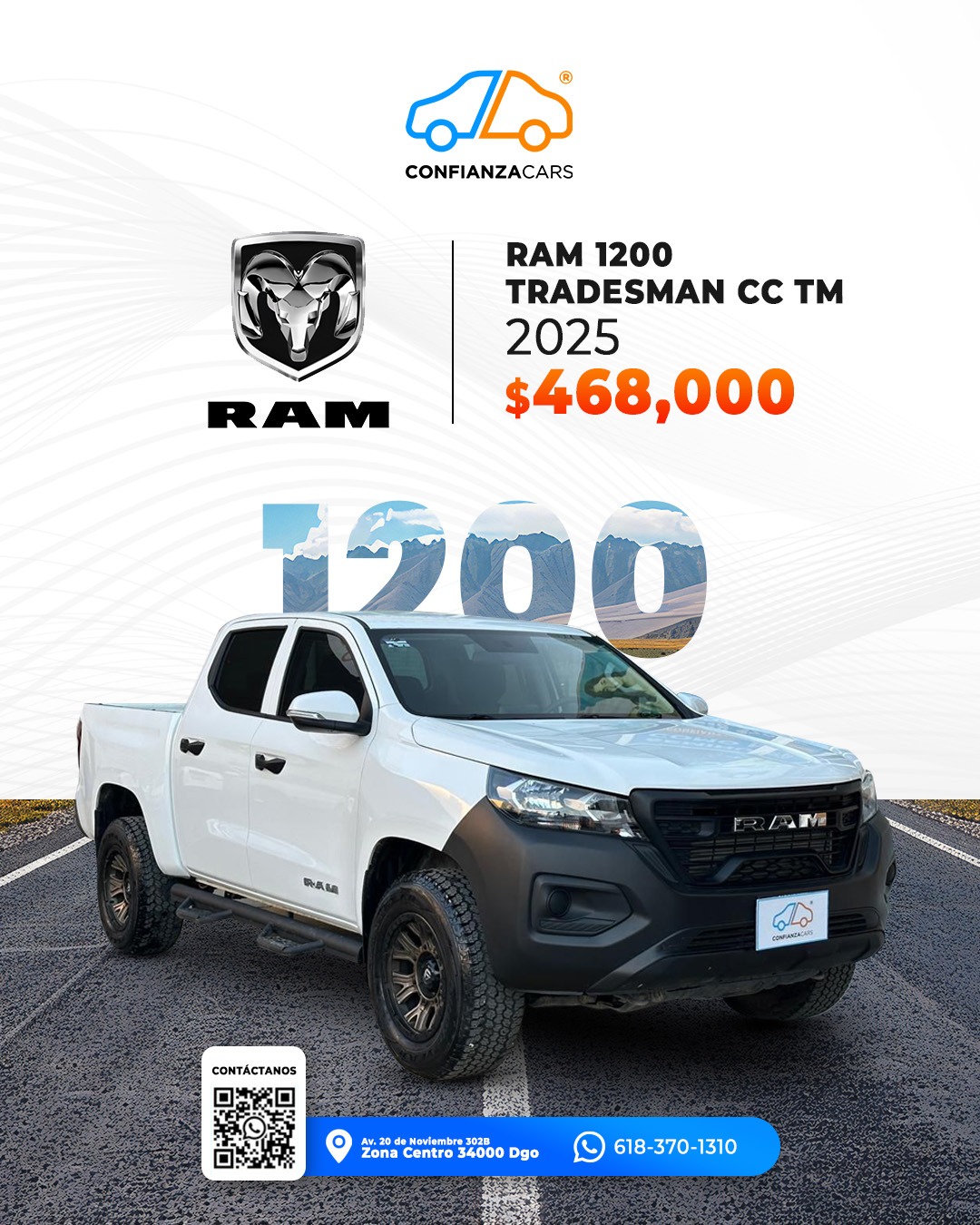 DODGE RAM 1200 TRADESMAN CC TM 2025