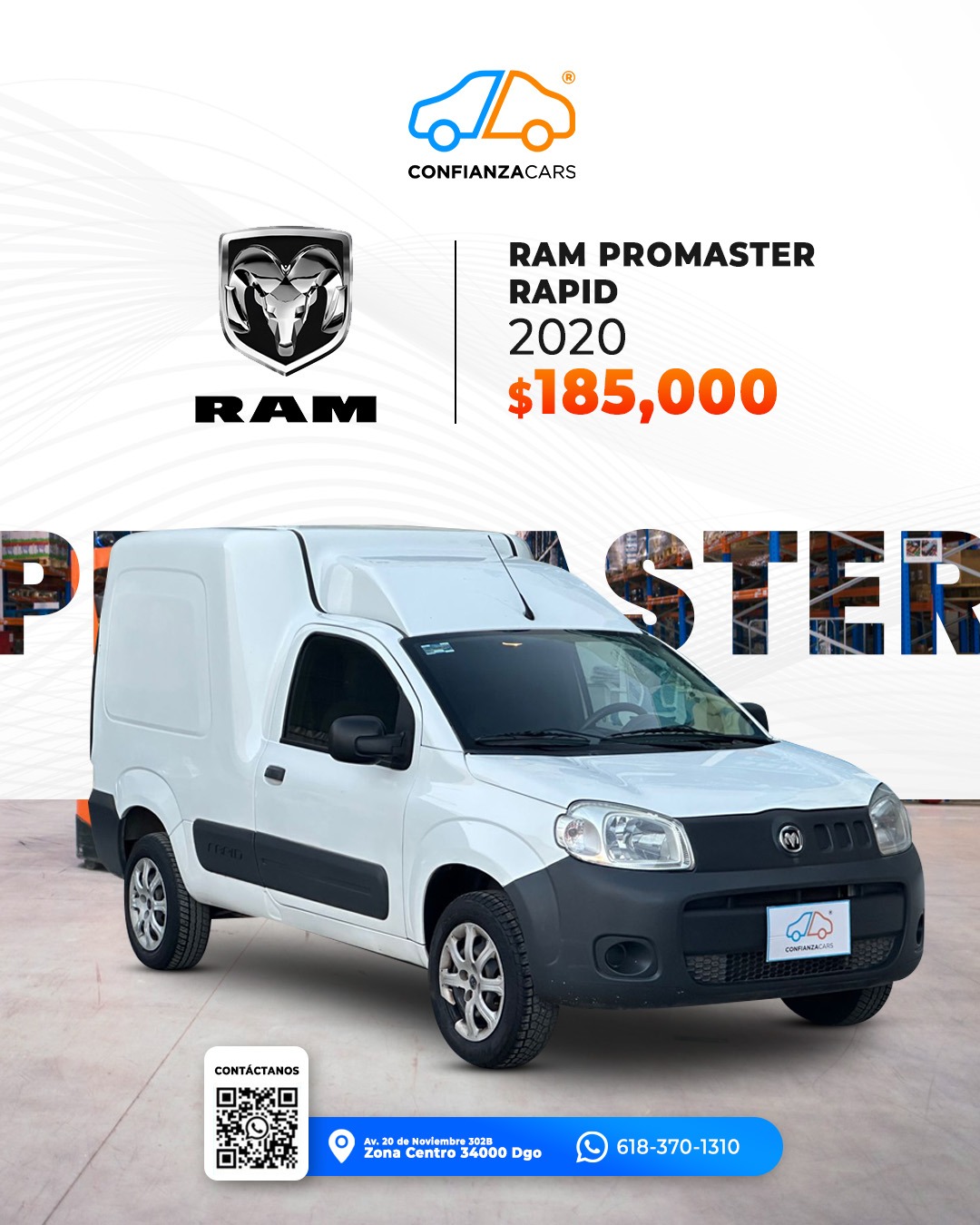 RAM PROMASTER RAPID 2020
