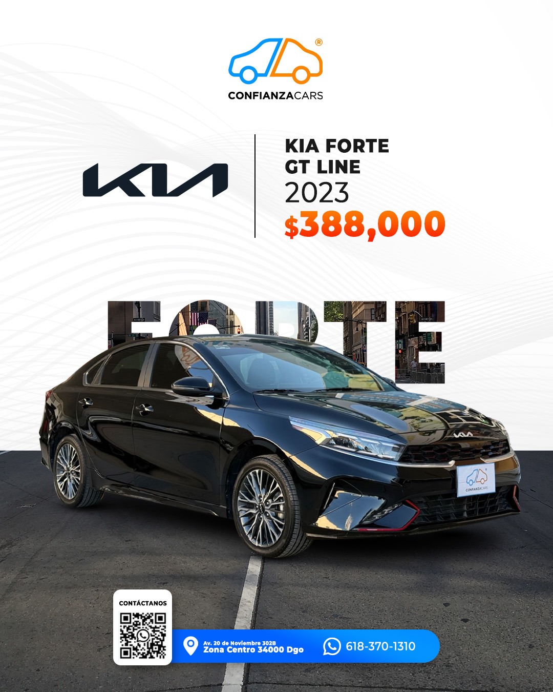 KIA FORTE GT LINE 2023