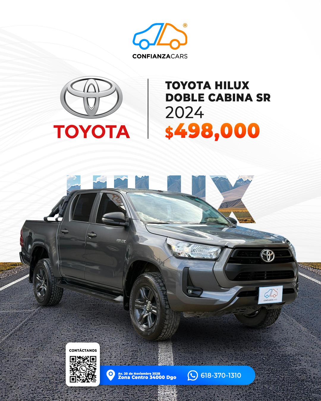 TOYOTA HILUX DOBLE CABINA SR 2024