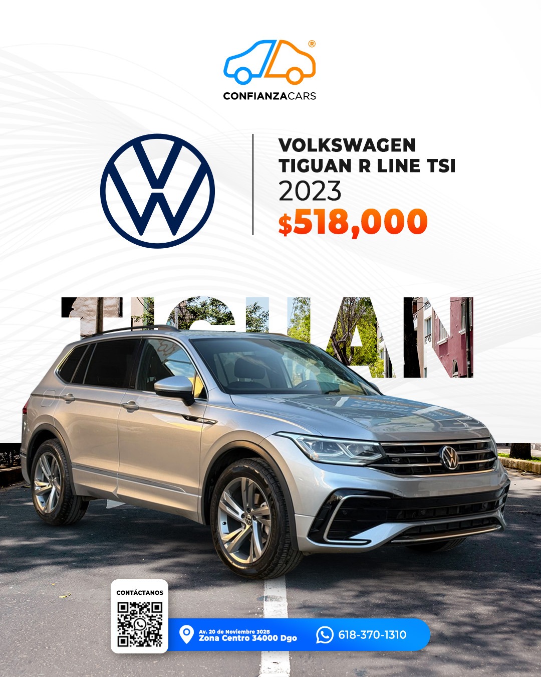 VOLKSWAGEN TIGUAN R LINE TSI 2023
