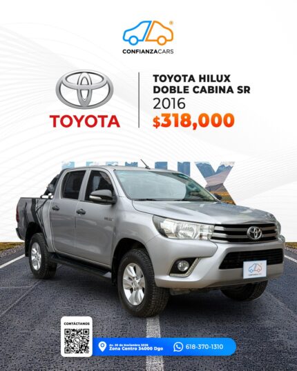 TOYOTA HILUX DOBLE CABINA SR 2016