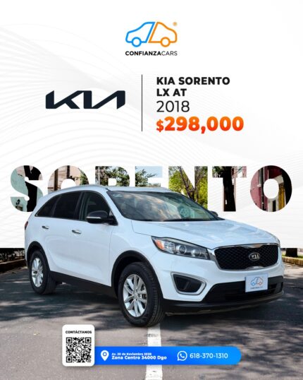 KIA SORENTO LX AT 2018
